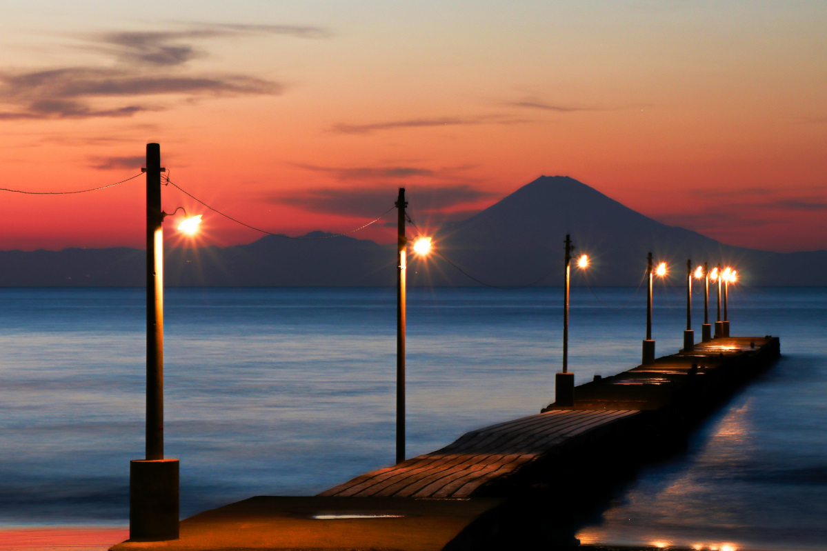 【千葉県】夕景が美しい 富士山を望める絶景スポット 原岡桟橋（岡本桟橋） 東京散歩とカメラ旅
